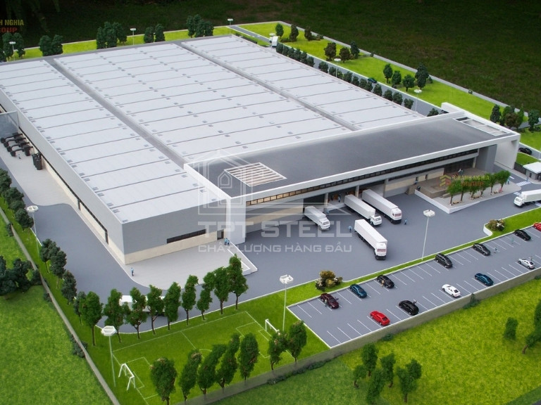 giá thi công nhà xưởng nhà kho 5000m2