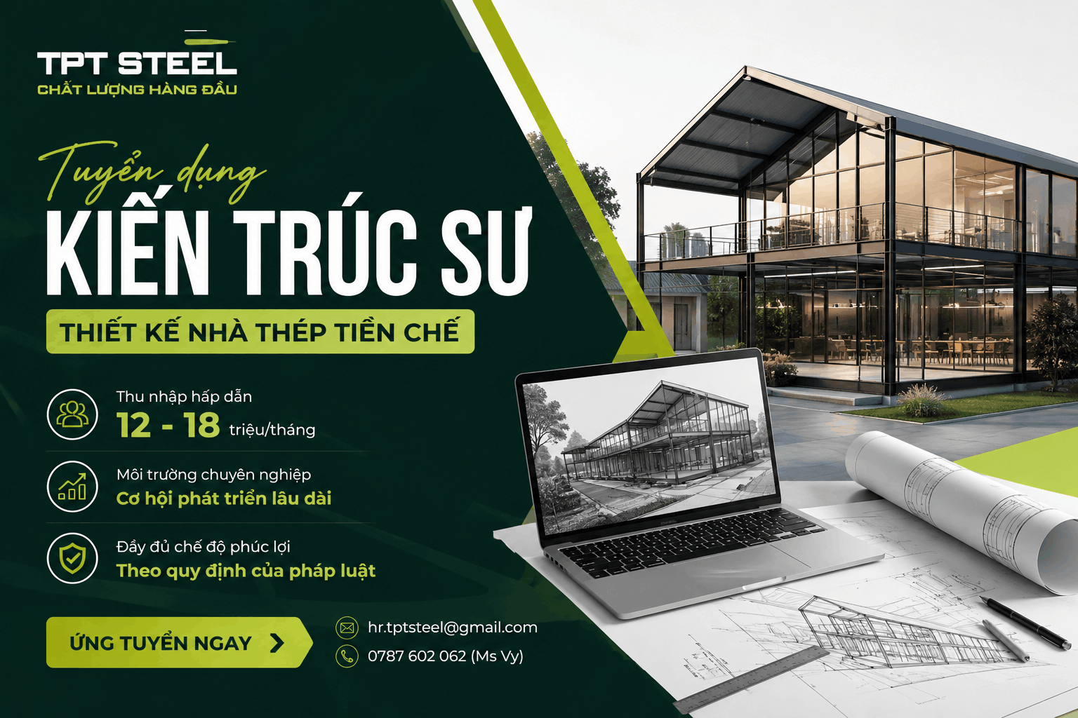 Phương Nam Group tuyển dụng KTS